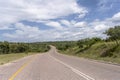 R40 road bending near Timbavati, South Africa Royalty Free Stock Photo