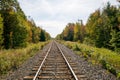 Landscape rail tracks Royalty Free Stock Photo