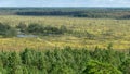 Landscape from Rannametsa vaatetorn, panoramic view of Tolkuse bog hiking trail over the tops of trees from the tower, PÃÂ¤rnu