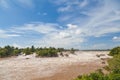 Landscape with the rapids at Khone Phapheng Waterfall, Southern Laos