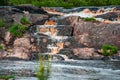 Landscape with rapids of a small waterfall