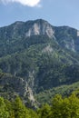 Landscape of The Red Wall peak near Bachkovo Monastery in Rhodope Mountains, Plovdiv Region, Bulgaria Royalty Free Stock Photo