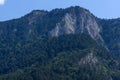 Landscape of The Red Wall peak near Bachkovo Monastery in Rhodope Mountains, Plovdiv Region, Bulgaria Royalty Free Stock Photo