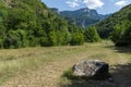 Landscape of The Red Wall peak near Bachkovo Monastery in Rhodope Mountains, Plovdiv Region, Bulgaria Royalty Free Stock Photo