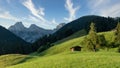 Landscape of the Regional Park GruyÃÂ¨re Pays-d`Enhaut, Switzerland