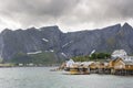 Landscape in Reine village in Norway