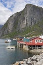 Landscape in Reine village in Norway