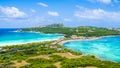 Landscape with Rena di Levante and Rena Di Ponente beach, Capo Testa, Sardinia, Italy Royalty Free Stock Photo