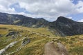 Landscape of Rila Mountan near The Seven Rila Lakes, Bulgaria