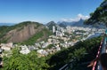 A landscape of Rio de Janeiro on PÃ£o de AÃ§ucar Mountain Royalty Free Stock Photo