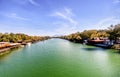 Landscape of the river Bojana in Ulcinj, Montenegro