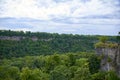 Landscape river, canyon and forest