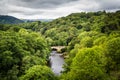 Landscape river Dee Wales, UK