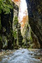 River in limestone canyon