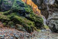 River in limestone canyon