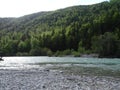 Landscape at river Isar near valley Fleck, Bavaria Royalty Free Stock Photo