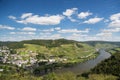 Landscape with the river Moselle in Germany Royalty Free Stock Photo