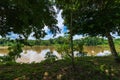 Landscape River Photo of The Suriname River And Green Foliage Royalty Free Stock Photo
