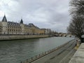 Landscape of the river Seine in Paris Royalty Free Stock Photo