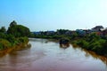 Landscape, river and sky views,  for Asian abstract background Royalty Free Stock Photo