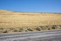 Landscape on the road in Antelope island state park in salt lake city Royalty Free Stock Photo