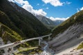 Landscape of road in Arthur pass, South isalnd, New Zealand