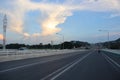 Landscape, road, highway, traffic, daytime In summer thailand