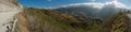 Landscape at the road to Monteverde in province Puntarenas in Costa Rica