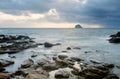 Landscape of rock coast and beautiful cloud Royalty Free Stock Photo