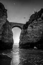 Landscape of the rocks, cliffs and ocean beach coastline Algarve Panoramic nature beauty seascape, sunshine view