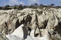 Landscape with Rocks in Kappadokia, Turkey Royalty Free Stock Photo