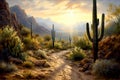 Mexican desert. Generative AI