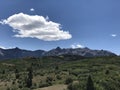 Colorado - Million Dollar Highway - Rocky Mountains Royalty Free Stock Photo