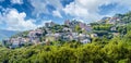 Landscape with Rogliano village, Corsica Royalty Free Stock Photo