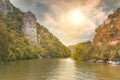 Landscape from Romania with a splendid view of the Danube Boilers.