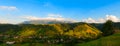 Landscape of romanian mountains