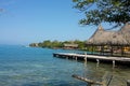 Landscape in the Rosario Islands, near Cartagena de Indias, Caribbean Colombia. Royalty Free Stock Photo