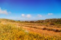 Landscape of rural Crete island in Greece