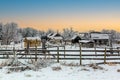 A landscape rural scene in Alberta, Canada. Royalty Free Stock Photo