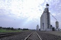 Russell Grain Tower Landscape Royalty Free Stock Photo