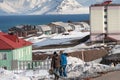 Barentsburg, russian village in Spitsbergen Island, Svalbard