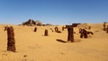 Landscape of sahara algeria Royalty Free Stock Photo