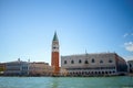 Landscape with saint marks campanile and doges palace Royalty Free Stock Photo