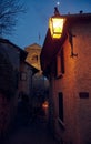 The landscape of Saint-Saphorin at night