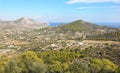 Landscape of Salamis island Greece