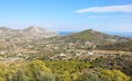 Landscape of Salamis island Saronic gulf Greece