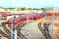 Landscape of San Diego trolley Royalty Free Stock Photo