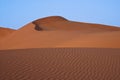 Landscape of sand dunes in the desert of Rub` Al Khali