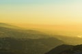 landscape with sandy and polluted atmosphere in Keserwen, Keserouane aera, in Lebanon. L Royalty Free Stock Photo