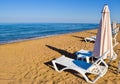 Zacharo beach, Greece. Royalty Free Stock Photo